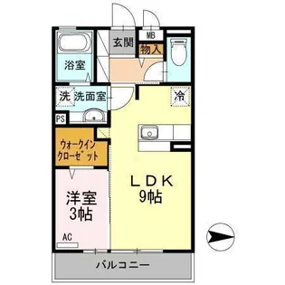 ティアレ小名浜【3階】の間取り