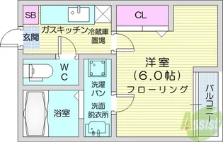 クレフラスト泉中央【2階】の間取り