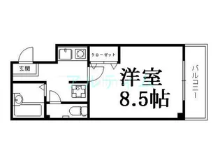 グランシャリオ大薮【1階】の間取り