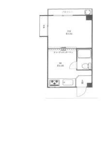 1DKの間取り画像