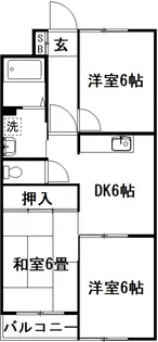 ラーバンヤマミツ【1階】の間取り