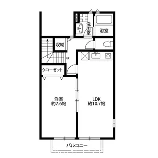 東京都西多摩郡瑞穂町大字石畑【アパート】の間取り