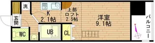 グラビスコート紙屋町【3階】の間取り
