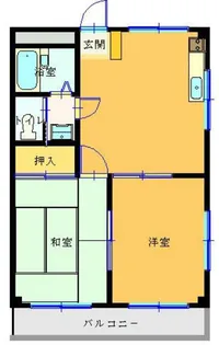 ハイネス瑞江【4階】の間取り
