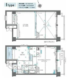 1LDKの間取り画像