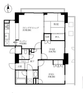 東京都江東区白河1【マンション】の間取り