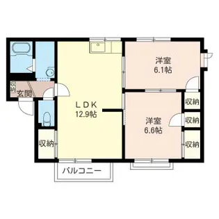 神奈川県伊勢原市板戸【アパート】の間取り