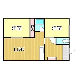 リバティハイツ【1階】の間取り