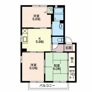 エスペラース【2階】の間取り
