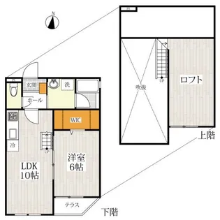 アトラクティ高宮【1階】の間取り