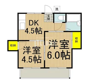東京都日野市日野本町1【マンション】の間取り