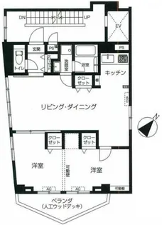 東京都中野区本町5【マンション】の間取り