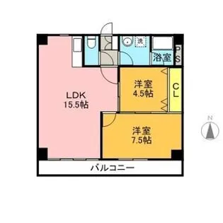 ハイツ元町【3階】の間取り