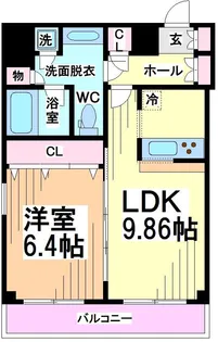 東京都渋谷区笹塚2【マンション】の間取り