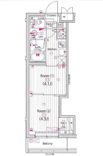 2Kの間取り画像