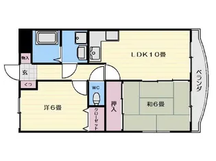 メゾンT.M.S II【1階】の間取り