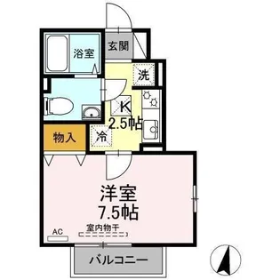 コンフォート南花沢【1階】の間取り