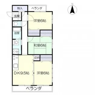 ウェルネス中仙道【5階】の間取り