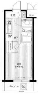東京都目黒区南3【マンション】の間取り