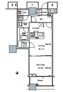 ザ・東京タワーズミッドタワー【22階】の間取り