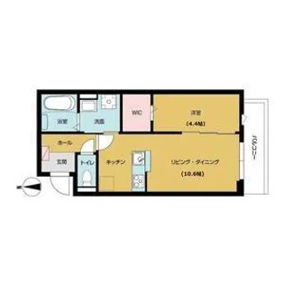 adonis court 加美NEXT【1階】の間取り