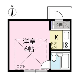 東京都大田区千鳥2【アパート】の間取り