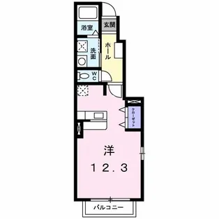 ノイブリーゼII【1階】の間取り