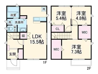 神奈川県川崎市宮前区東有馬5【一戸建】の間取り