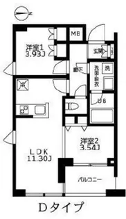 カーザビアンカ【7階】の間取り
