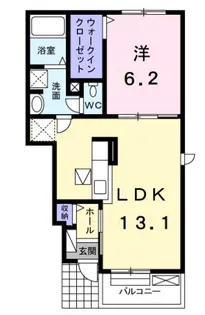ル シエルランド I【1階】の間取り