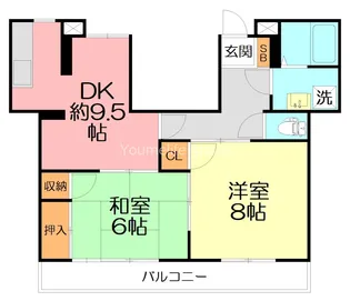エレガンス西湘【3階】の間取り