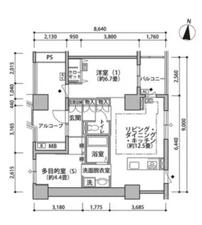 東京都江東区東雲1【マンション】の間取り