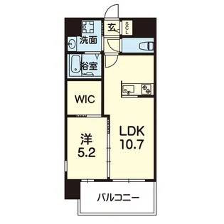 ライズ健軍参道【5階】の間取り
