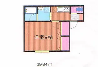 メゾンクインテット【1階】の間取り