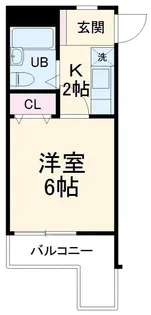 ラコスタ新丸子II【2階】の間取り