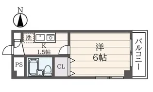 キャピタルビル【4階】の間取り