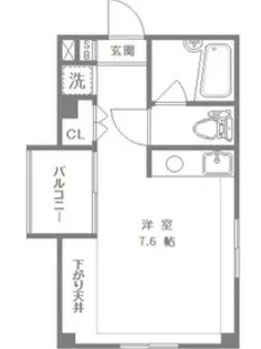 東中野ギンザ通りハイツ【3階】の間取り