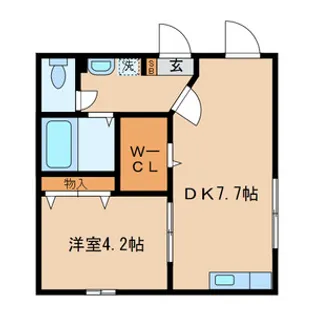 コンフォート【1階】の間取り