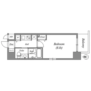 ISM谷町六丁目【5階】の間取り