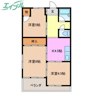 第一セントラルビル【7階】の間取り