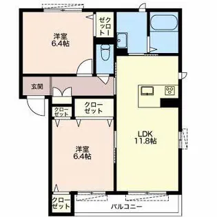 エスぺラール C【2階】の間取り