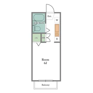 メゾンホープ【2階】の間取り
