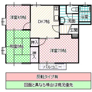クレスト杉浦【1階】の間取り