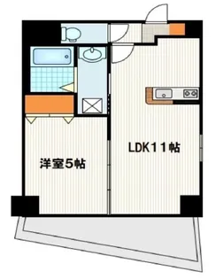 ヨコハマベイダイアモンドストリーム【5階】の間取り