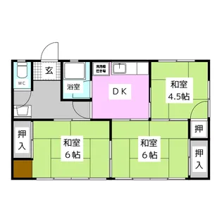 長野県長野市大字鶴賀七瀬中町【一戸建】の間取り