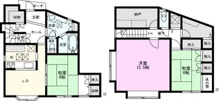 殿平賀貸家【1階】の間取り