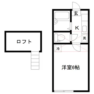 ロフティ千代田町B棟【1階】の間取り