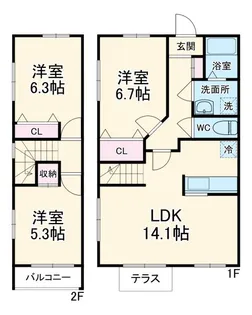 埼玉県さいたま市桜区西堀9【一戸建】の間取り