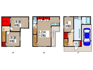 埼玉県蕨市中央7【一戸建】の間取り