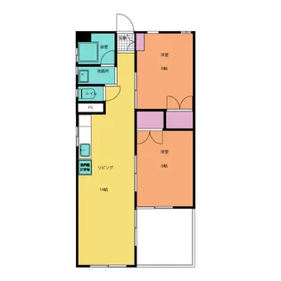 アヴィオン岐阜【1階】の間取り